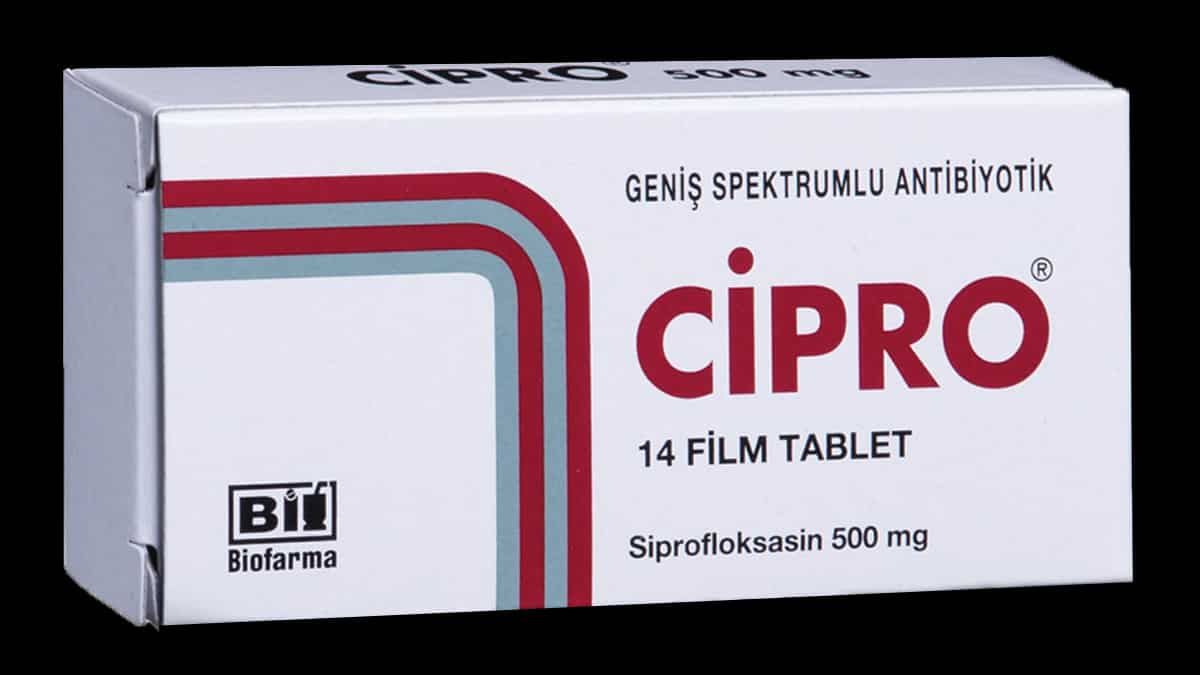 Cipro neden yasaklandı Cipro kullananlar yorumlar Cipro idrar yolu enfeksiyonu Cipro antibiyotik ne için kullanılır CIPRO 500 mg yan etkileri Cipro 500 mg kaç saatte bir alınır 